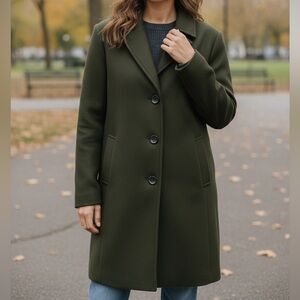 Vince Camuto Dark Green Trench Coat